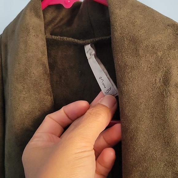 Mono B Brown Sleeveless Trench Coat - Picture 9 of 11